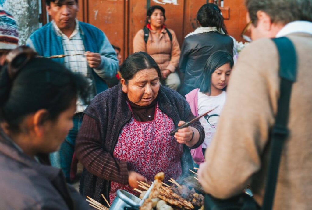 Peru Food Street Vendor Peru food street vendor