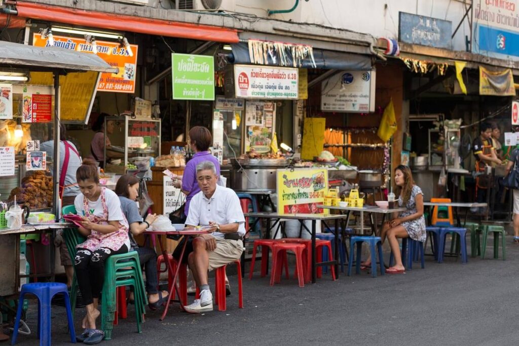 Bangkok Thailand food stall. What to do in Bangkok, Thai Cuisine Bangkok Thailand food stall. What to do in Bangkok, Thai Cuisine