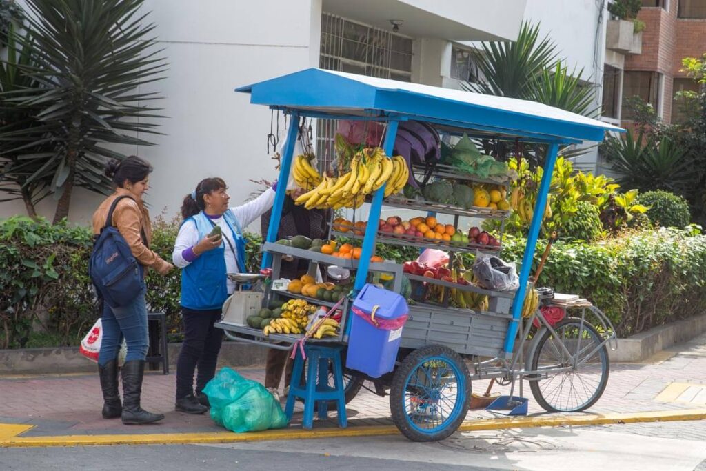 women selling fruits on the street