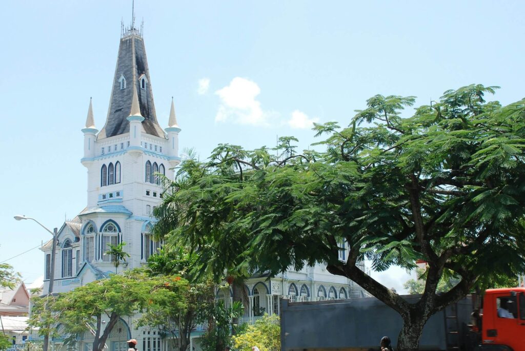 Tallest wooden structure in Georgetown, Guyana
