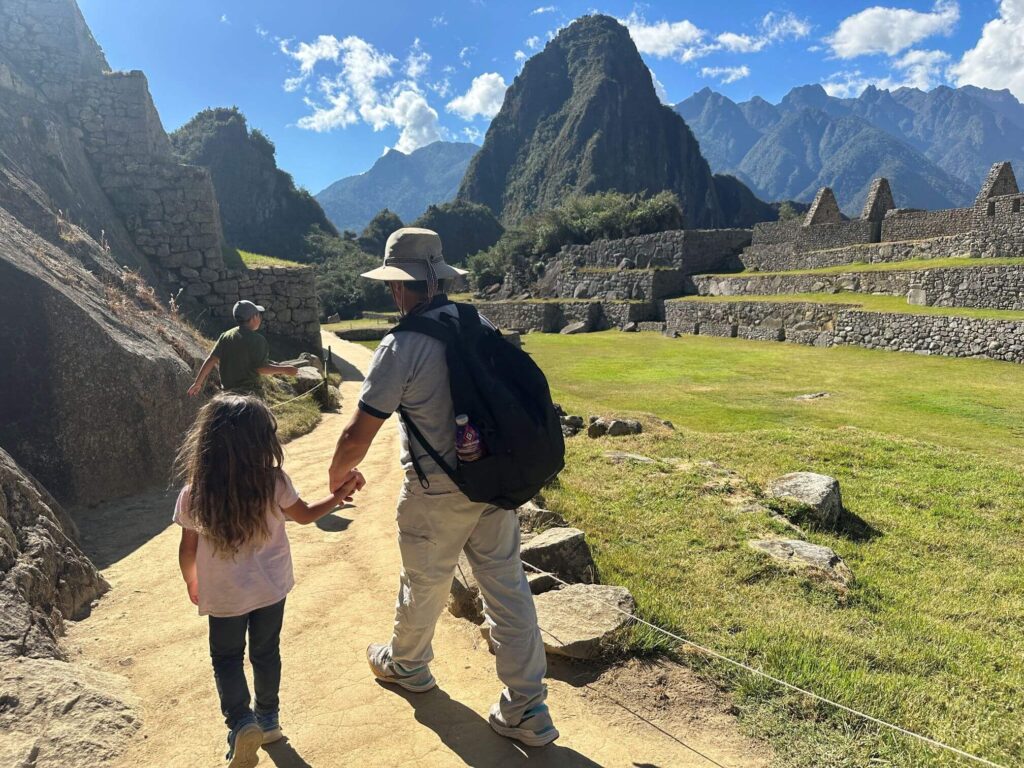 family visit to machu picchu