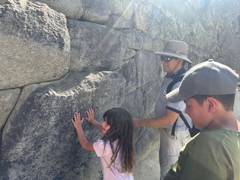 machu picchu visit with the kids
