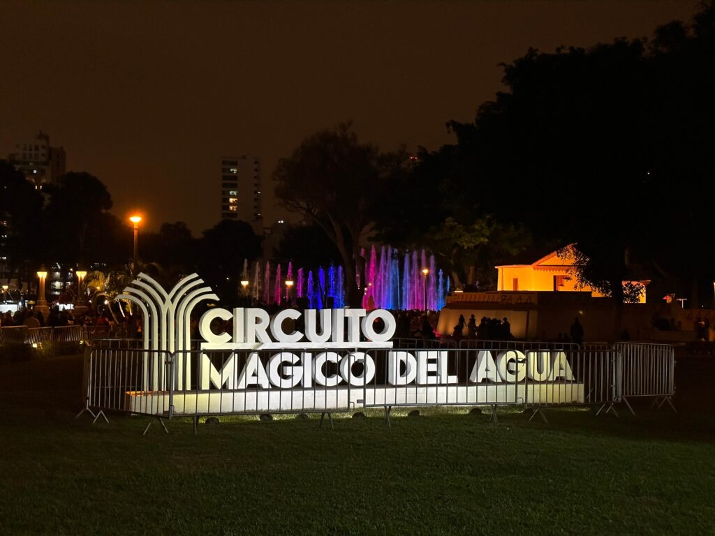 Magic water circuit, what to do in Lima