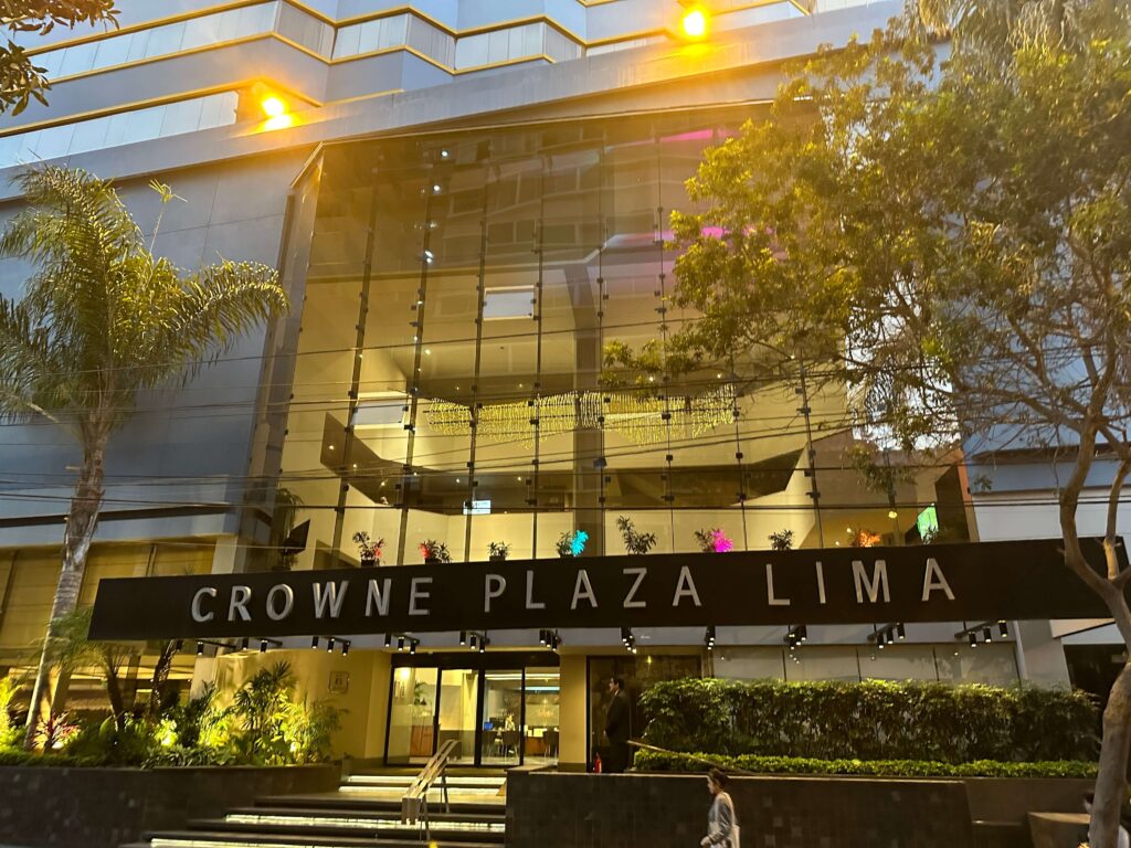 entrance of Crowne Plaza Lima Hotel