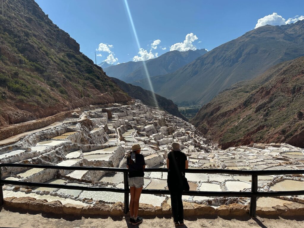 two people admiring views of maras